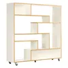 Image de Étagère Bibliothèque Design "Southbury" 143cm Chêne & Blanc