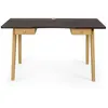 Image de Bureau Design 2 Tiroirs "Nice" 140cm Chêne & Noir