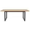 Image de Table Basse Rectangulaire "Camden" 120cm Chêne & Noir