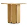 Image de Table à Manger Ronde Design "Soft" 98cm Chêne