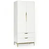 Image de Armoire 2 Portes Design "Kobe" 195cm Blanc