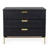 Image de Commode Design 3 Tiroirs "Pimlico" 91cm Charbon