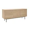 Image de BOBOCHIC Buffet 3 portes NELL BOBOCHIC® Haute Couture Chêne