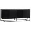 Image de Buffet 4 Portes Coulissantes "Ende" 188cm Noir