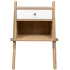 Image de Table de Chevet Murale 1 Tiroir "Wiru" 70cm Chêne & Blanc
