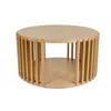 Image de Table basse ronde en bois - DUBLIN