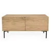 Image de Buffet 2 Portes & 2 Niveaux "Plof" 120cm Chêne