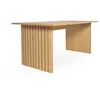 Image de Table a manger fixe sans tiroir 6 personnes rectangulaire en Bois L 160 cm
