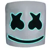 Image de Masque Marshmello Halloween Bal costumé Lumineux - Taille Unique - Vert