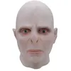 Image de Masque Harry Potter Lord Voldemort Halloween Horrible - Taille Unique - Blanc