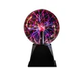 Image de Lumière boule de plasma noir 4 pouces nouveauté sphère de cristal magique lampe led tactile veilleuse usb cadeau pour enfants