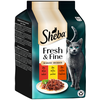 Image de 6x50g Fresh & Fine, Boeuf poulet et agneau en sauce Sheba pâtée pour chat