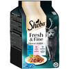 Image de 6x50g Fresh & Fine, thon saumon et poisson blanc en gelée Sheba pâtée pour chat