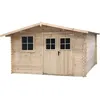Image de Abri de jardin en bois 14m² "Oz" - 388 x 298 x 225 cm - 28 mm