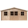 Image de Abri de jardin bois "Alex" - 20.20 m² - 4.80 x 4.00 x 2.39 m - 28 mm