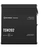 Image de Teltonika TSW202 - Commutateur - Géré - 8 x 10/100/1000 (PoE+) + 2 x SFP - Montage sur rail DIN - PoE+ (240 W)