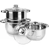 Image de Maestro MR-2020-6M Ensemble de 6 ustensiles de cuisine, Poêle + casserole, Argent