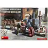 Image de Mini art Tracteur agricole européen avec chariot