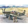 Image de Mustang P-51 B Wwii American Fighter With Usaaf Pilots And Ground Personnel- 1:48e - Icm