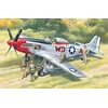 Image de Mustang P-51d Wwii American Fighter With Usaaf Pilots And Ground Personnel- 1:48e - Icm