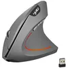 Image de Souris sans fil HXSJ Souris verticale ergonomique rechargeable 3 DPI en option Souris réglable 2400 DPI avec câble de chargement USB pour ordinateur portable PC Mac