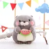 Image de Peluche Marmotte mignonne 25 CM - Gris