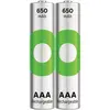 Image de GP Batteries AAA Battery Rechargeable NiMH 650 mAh ReCyko 1.2V 2 PCs (2 pcs, AAA, 650 mAh), Batteries + piles