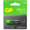 Image de Pack De 4 Piles GP Batteries AA/Lr6 - Ultra Plus - G-Tech - Carton FSC