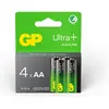 Image de GP Batteries GP 15AUP-C4 A21 / AA / LR6 Pile ULTRA PLUS (4 pcs, AA), Batteries + piles