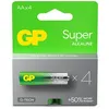 Image de Pack De 4 Piles GP Batteries AA/LR6 - Alcaline Super - G-Tech - Carton FSC