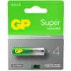 Image de GP Batteries 1x4 GP Super Alkaline 1,5V AA Mignon LR06 Nouveau 03015AETA-B4 (4 pcs, AA), Batteries + piles