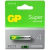 Image de Pack De 4 Piles GP Batteries AAA/LR03 - Alcaline Super - G-Tech - Carton FSC