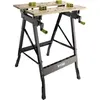 Image de Ryobi - Etabli Pliable Orientable A 90° - Table Bambou 605 X 625 X 790 Mm - 6,5 Kg - Livré Avec 4 Mors Et 1 Clé De Service - Rwb02