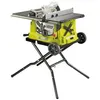 Image de Scie sur table électrique RYOBI 1800W 254mm - piètement rétractable - roues - extension - RTS1800EF-G