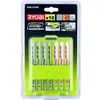 Image de Ryobi - Coffret 10 Lames Baionnettes Scie Sauteuse Bois - Plastique (6 / 10 / 14 Tpi) Et Bimétal - Rak10Jsb