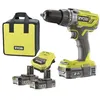Image de Perceuse-visseuse à percussion RYOBI 2 vitesses 18V ONEPLUS - Batteries LithiumPlus 2x 2,0 Ah R18PD3-220S