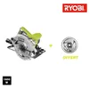 Image de Scie circulaire RYOBI 1600W 66mm - 2 lames 48 dents RCS1600-K2B