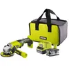 Image de Meuleuse d'angle RYOBI 18V OnePlus R18AG-140S - Batterie Lithium-ion 4.0 Ah - Chargeur