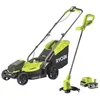 Image de Pack ONE+ tondeuse + coupe-bordures 18V sans fil RYOBI RLM1833BLT1825M : tondeuse RLM18X33B40 et coupe-bordures OLT1825M OFFERT