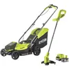 Image de Ryobi, Tondeuse à gazon, 5133004451 RLM1833BLT1825M Kombi-set 18 Volt 4,0 Ah Li-Ion (Fonctionnement sur batterie)