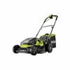 Image de RYOBI Tondeuse Hybride - Ø 37 cm - 2 batteries LithiumPlus 36V 5,0 Ah - Noir et vert