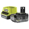 Image de 1 batterie lithium+ 18V ONE+ 4,0 Ah compacte et 1 chargeur rapide 2,0 A - RC18120-140X