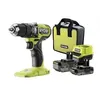 Image de RYOBI - Perceuse-visseuse a percussion BRUSHLESS 18V ONE+ 54 Nm - 2 batteries 4 & 2 Ah, chargeur & sac de transport - RPD18BL1-2C42S