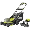 Image de Tondeuse Poussée 18V Brushless - Ø Coupe 40 cm - Ramassage et Mulching - 2 Batteries 18V 4,0 Ah et Chargeur - RY18LMX40C-240
