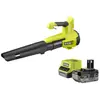 Image de Ryobi, Aspirateur + souffleur à feuilles, 18 V ONE+ Akku-Laubgebläse RY18BLB-140 (Fonctionnement sur batterie, Souffleur de feuilles)