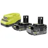Image de Pack Chargeur et batteries RYOBI ONE+ 18V - 2 batteries Lithium+ (2,0 Ah et 4,0 Ah) - Chargeur rapide 2,0 A RC18120A-242X