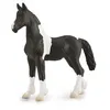 Image de Collecta poulain Barock Pinto junior 11 cm caoutchouc noir/blanc