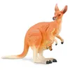 Image de Figurine Animaux Sauvages (L): Kangourou Rouge - Femme Avec Joey Figurines Collecta