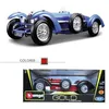 Image de vehicule miniature assemble - engin terrestre miniature assemble voiture de collection en métal 1/18 bugatti type 59