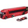Image de Bburago Ferrari Trailer Iveco S-Way + 1 Ferrari SF23 1/43